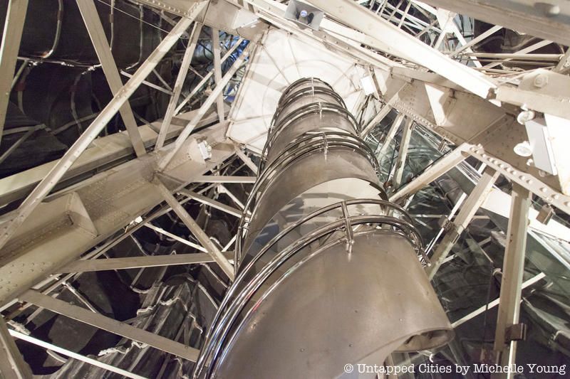 Interior view of the structure inside the Statue of Liberty