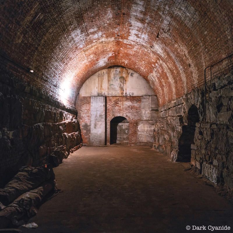 Champagne vault inside the Brooklyn Bridge