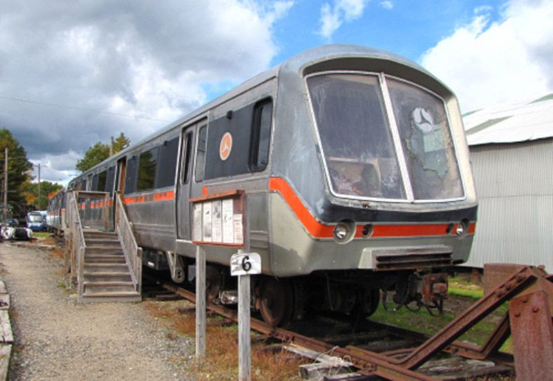 Futuristic subway Cars