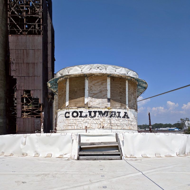 SS Columbia bridge