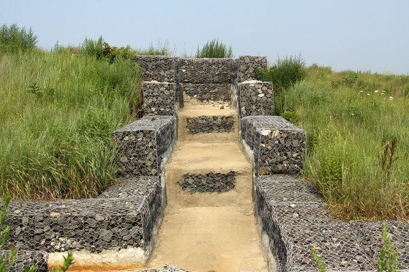 Stormwater barrier at Freshkills Park