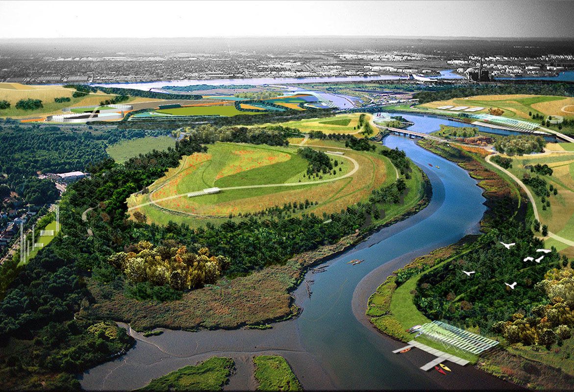 Overhead view of Freshkills