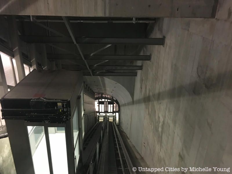 funicular elevator at Hudson yards