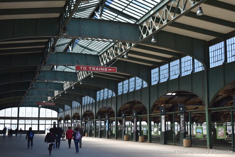 Abandoned rail station at Liberty State Park