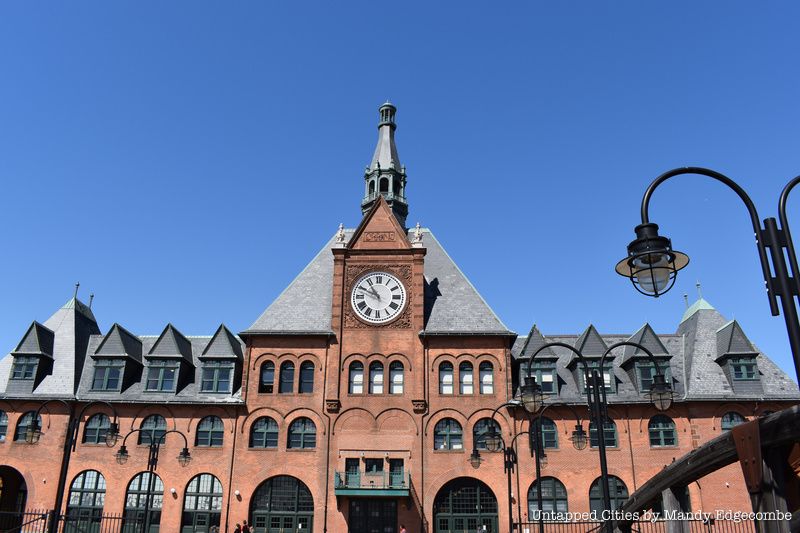 Abandoned rail station at Liberty State Park