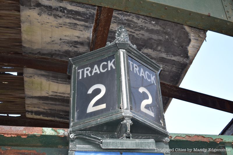 Abandoned rail station at Liberty State Park