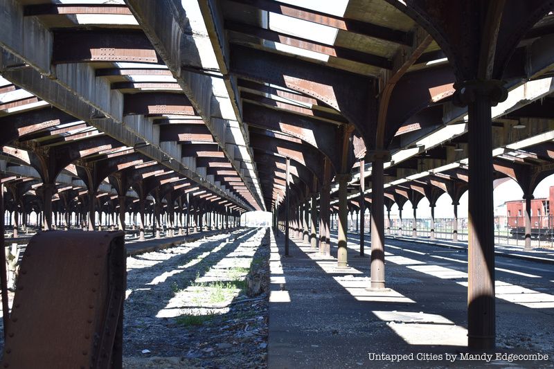 Abandoned rail station at Liberty State Park