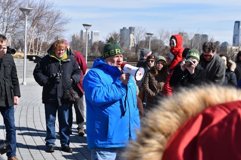 People walking at Liberty State Park