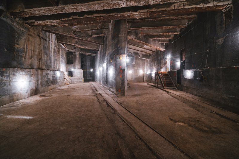 Inside the anchorages of the Brooklyn Bridge