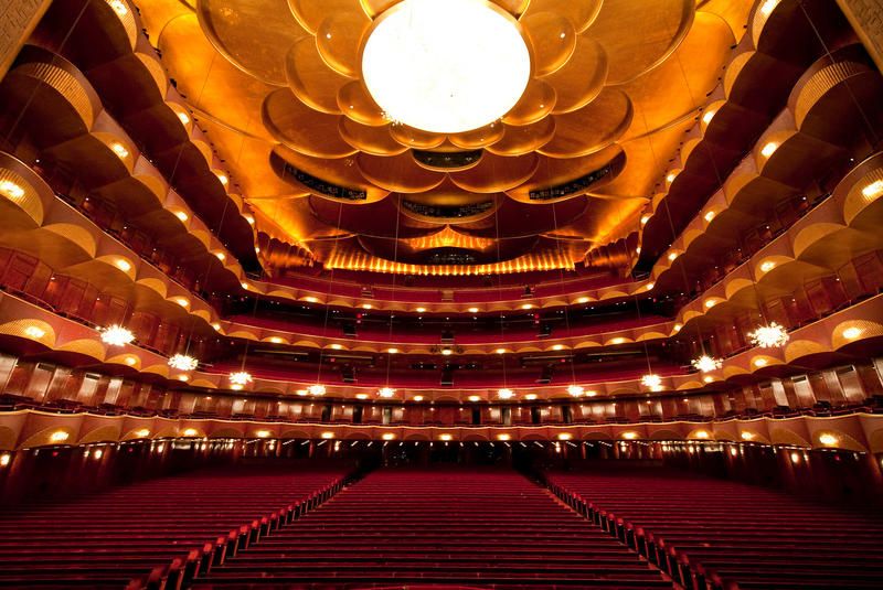 Inside the auditorium of the Met Opera House