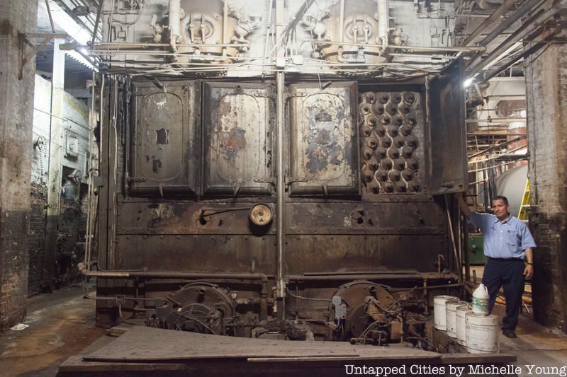 Boiler in the basement of the Flatiron building