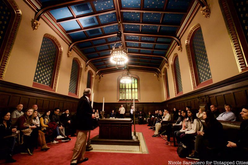 Gothic Room inside NYC's Grand Lodge, Masonic Hall