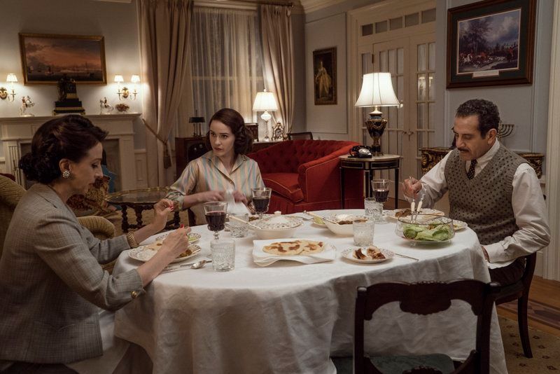 Midge, Abe, and Rose in the Marvelous Mrs. Maisel