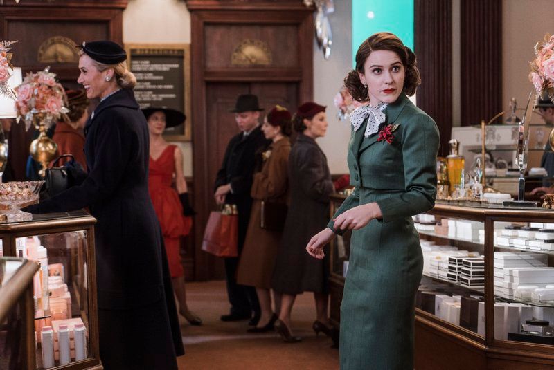 Midge inside B. Altman on the Marvelous Mrs. Maisel