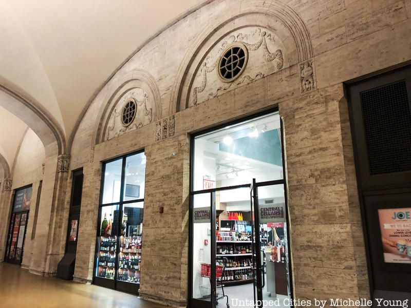 Exterior of grand central wine shop