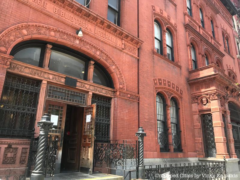 The exterior of the Ottendorfer Library, one of the oldest libraries in the city