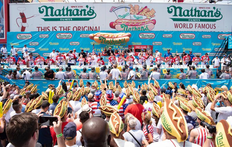 Nathan's hot dog eating contest