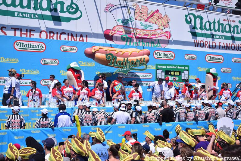 Nathan's hot dog eating contest