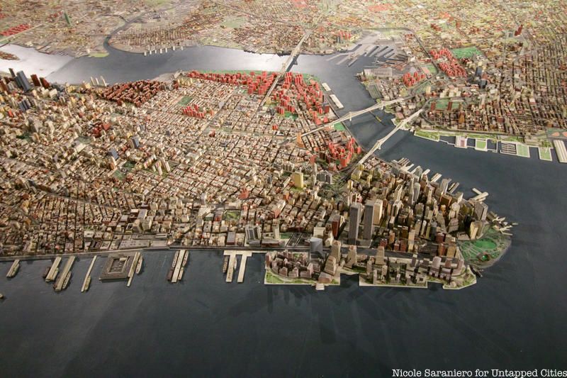 Part of the Panorama of the City of New York at the Queens Museum