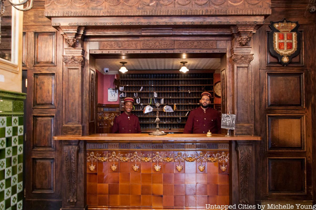 check in desk at the Jane Hotel