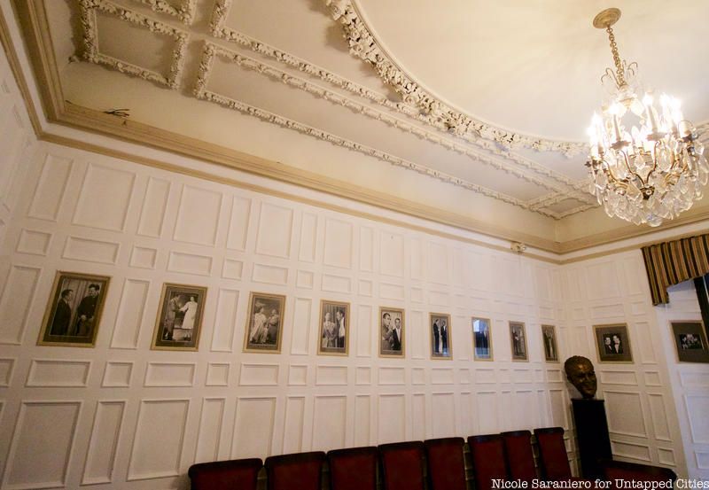 White room inside the Friars Club