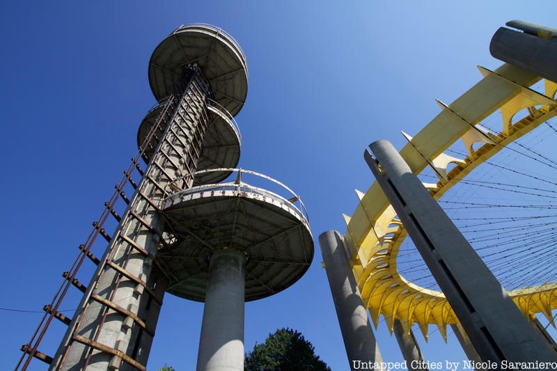 World's Fair Towers, a remnant of  the 1964 World's Fair in Queens