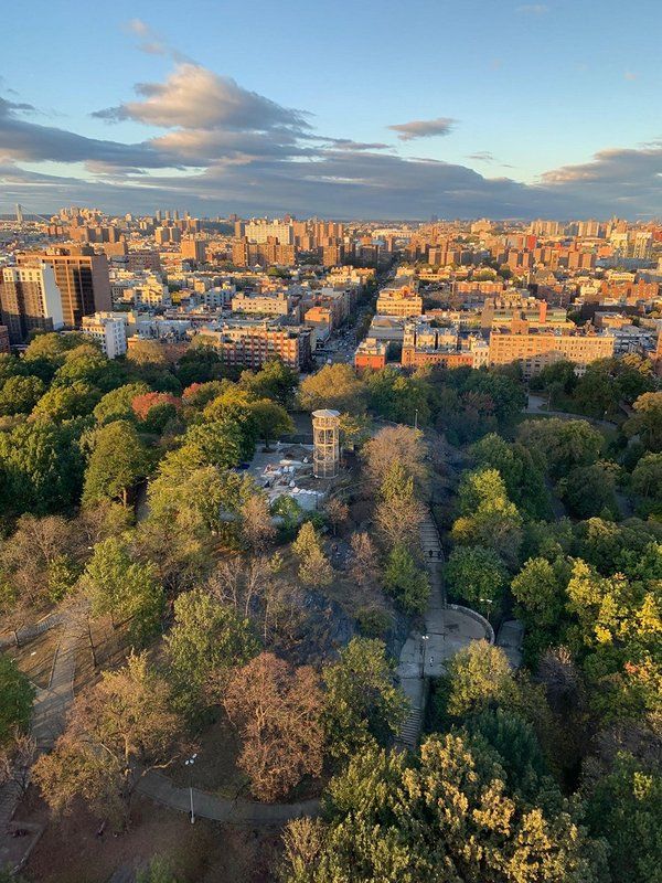 Aerial view of Marcus Garvey Park