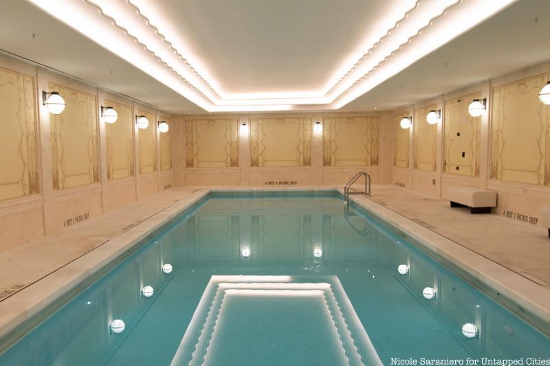 Renovated pool at the Woolworth Building