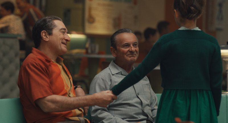 Robert De Nio and Joe Pesci in The Irishman