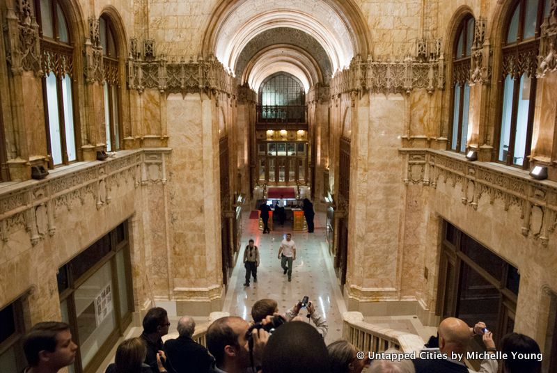 Inside the lobby of the Woolworth Building