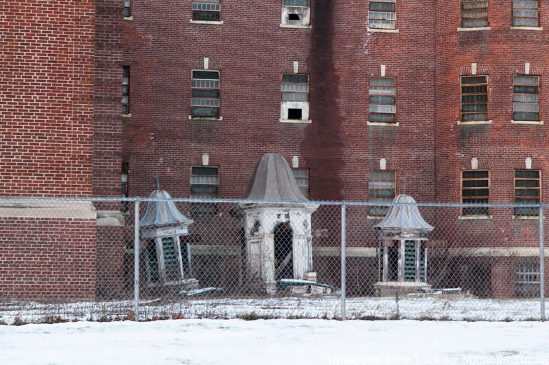 Turrets at abandoned Fairfield Hills State Hospital