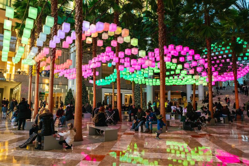 Luminaries light canopy at Brookfield PLace