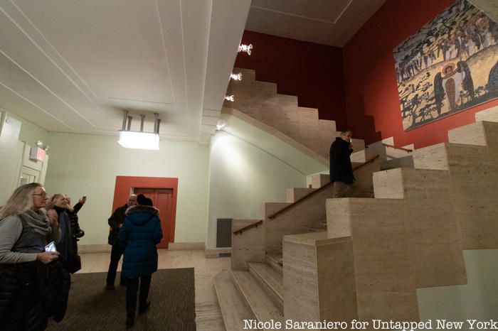 Side view of The main staircase entrance to the former Riverside Museum