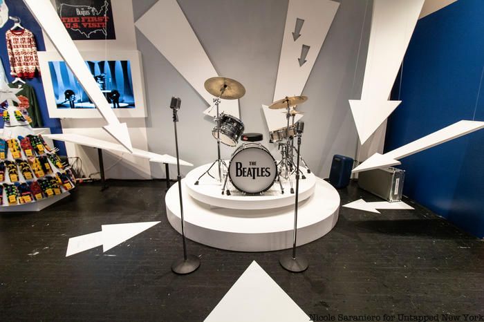 A replica of the Beatles' Ed Sullivan Show set