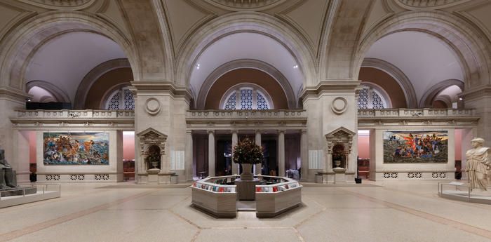 Two new murals inside The Great Hall at the Metropolitan Museum of Art