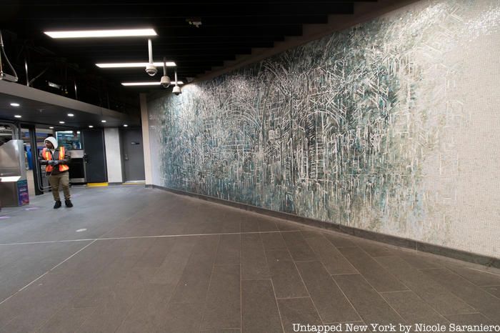 Arches of Penn Station mosaic by Diana Al Hadid