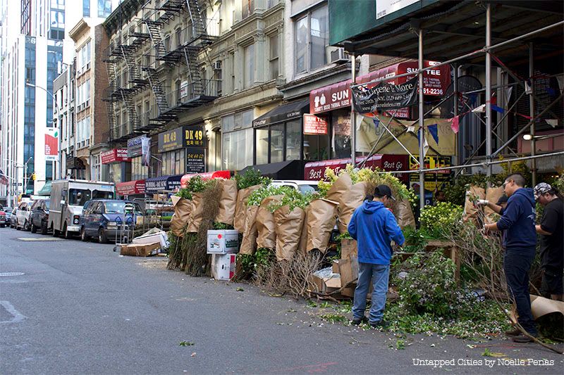 Flower District activity on 28th Street