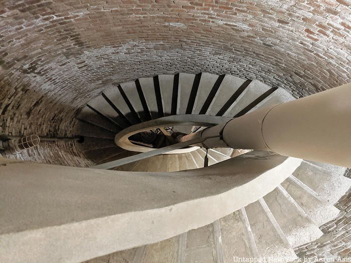 Stairwell inside the Washington Square Park arch