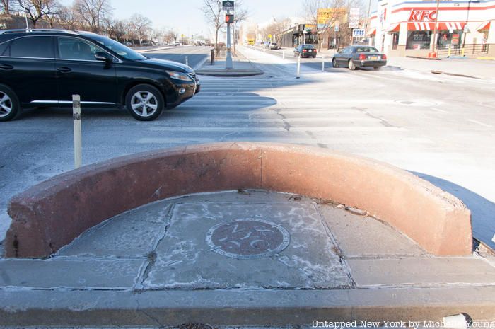 Geographic Center of NYC Marker on Queens Boulevard