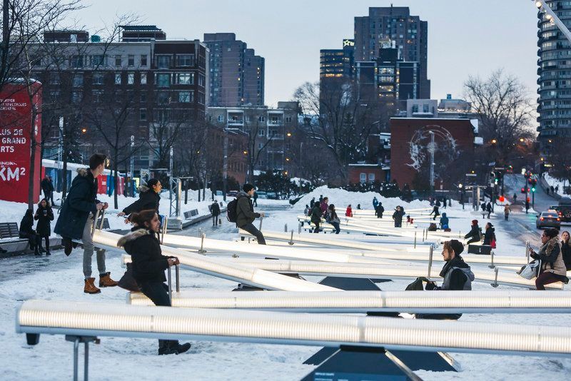 Glowing seesaws coming to the Garment District