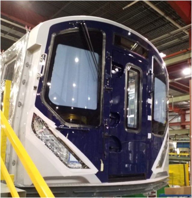 Front of R211 subway car