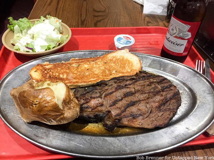 Rib eye steak at Tad's