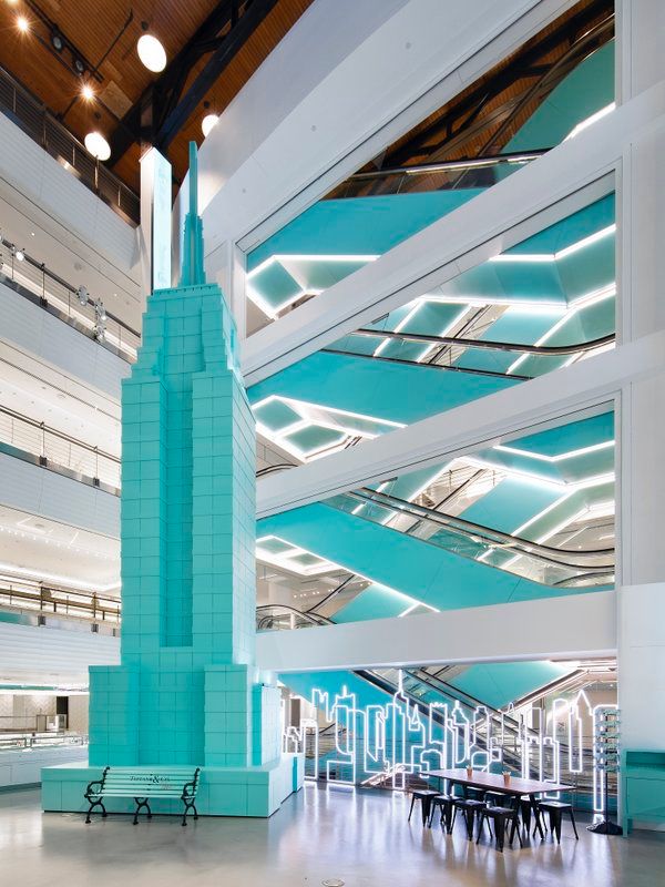 Interior atrium of Tiffany Flagship Next Door