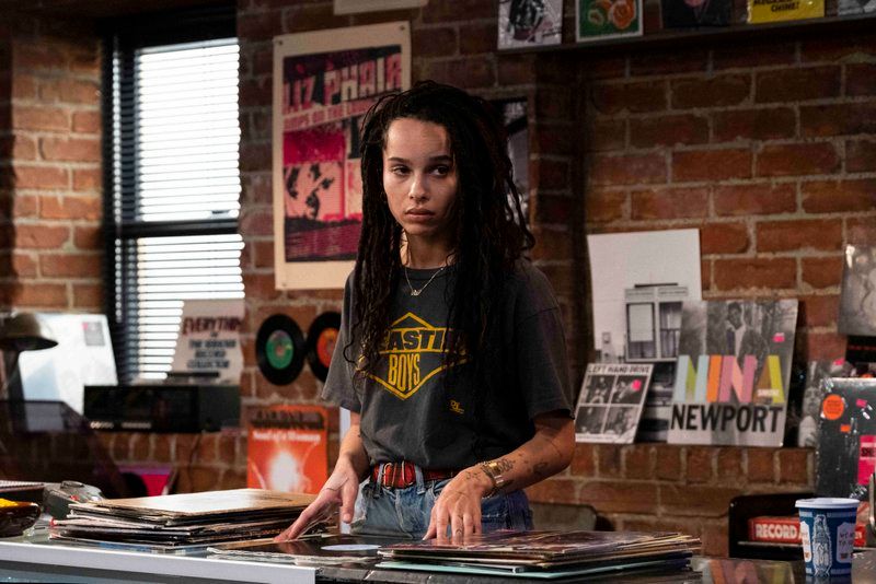 Zoe Kravitz in record shop in High Fidelity