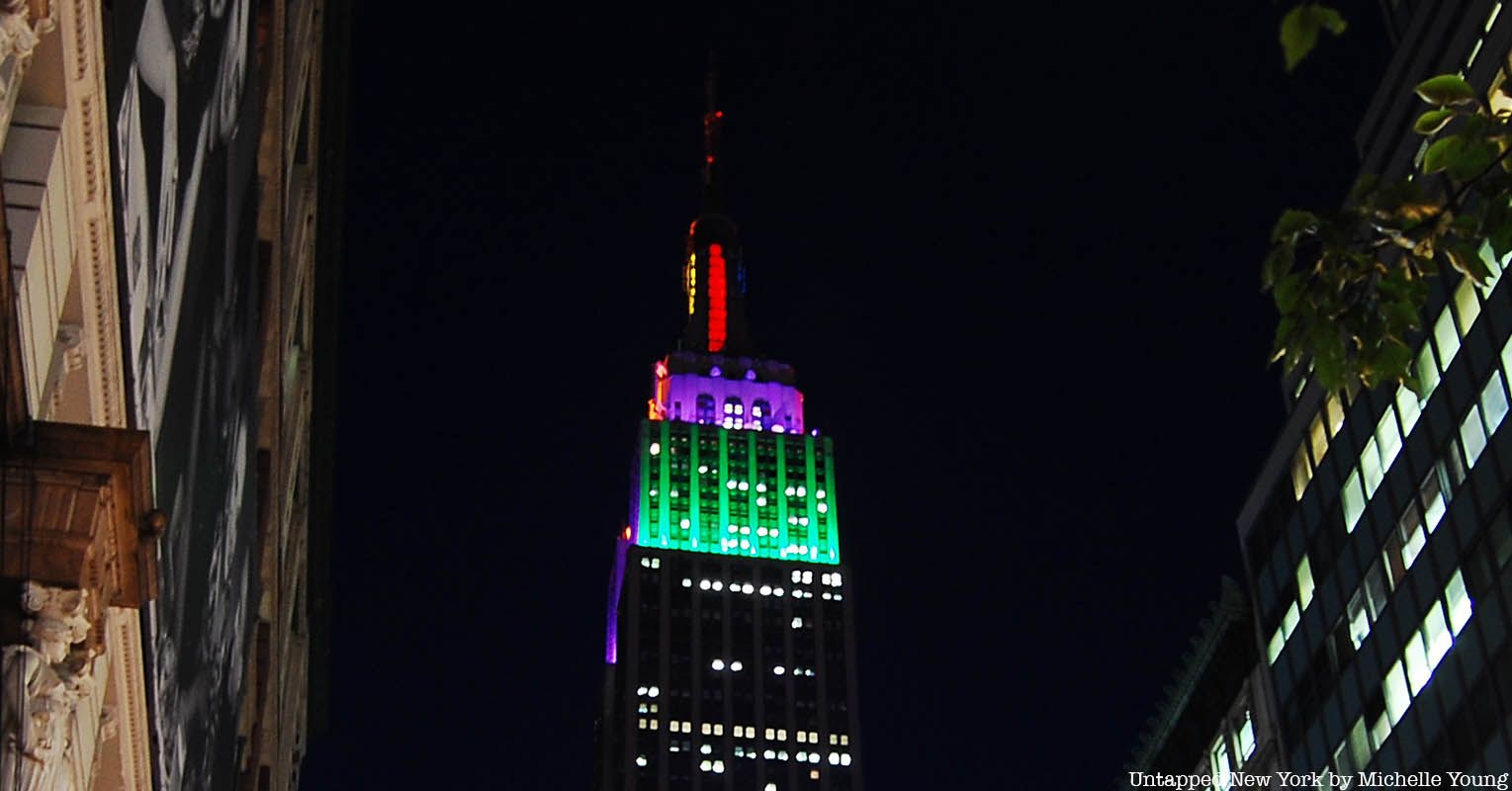 Empire State Building lights