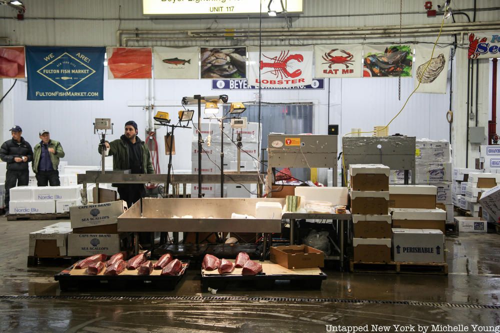 Vendor at Fulton Fish Market