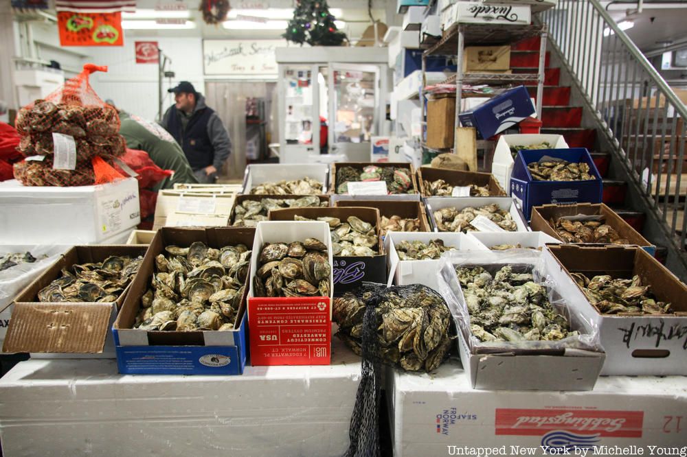 Oysters at Fulton Fish Market