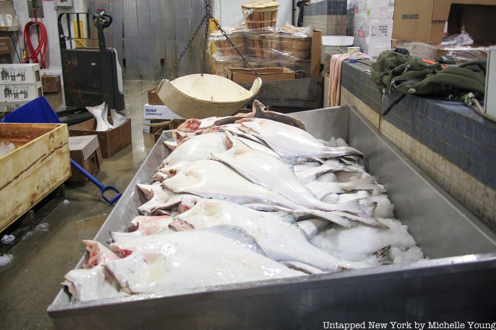 Fish on ice at the Fulton Fish Market