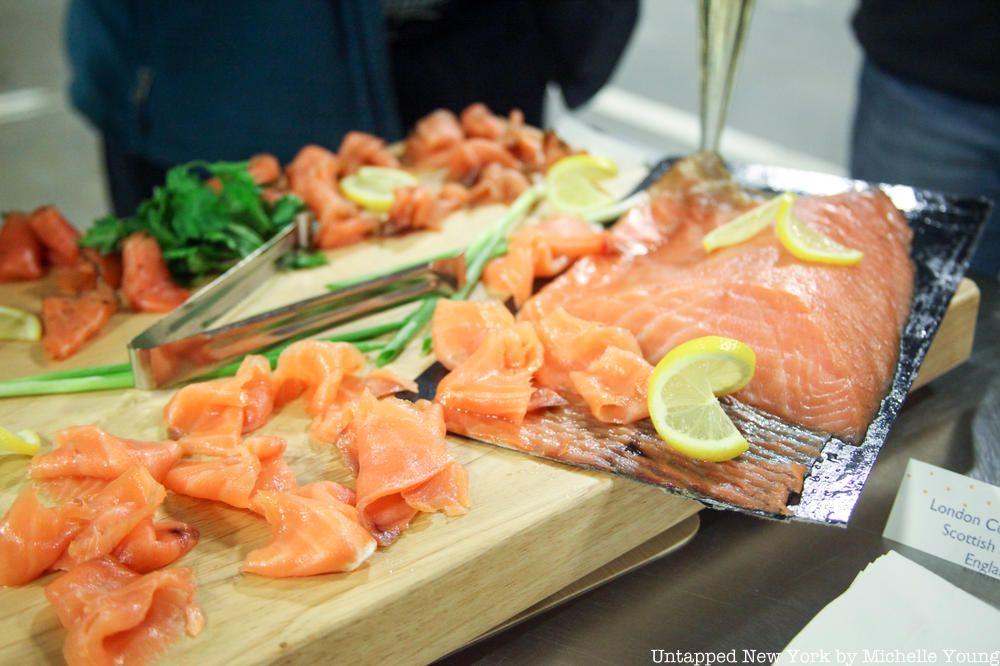 Smoked Salmon at Fulton Fish Market