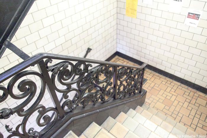 Ornate stairwell in Prentis Hall